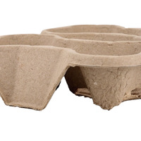 Plateau à emporter 	 Plateaux à gobelets en pulpe biodégradable, porte-gobelets 4 places, support jetable pour boissons, plateau à emporter recyclé