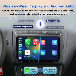 Nuovo Arrivo Autoradio Android 9 Pollici 4+64GB 2 Din per VW Amarok Beetle Caddy Bora Polo Golf MK5 <span class=keywords><strong>A6</strong></span> Plus <span class=keywords><strong>Passat</strong></span> B6 T5 Transporter - Product Image 3