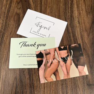 Cartes de remerciement personnalisées pour les petites entreprises - Cartes de vœux imprimées avec logo pour les commandes e-commerce - Product Image 4