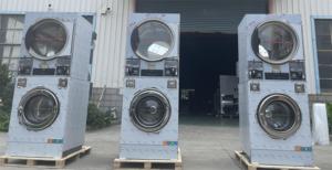 เครื่องซัก<span class=keywords><strong>ผ้า</strong></span>และอบผ้าแบบซ้อนอัตโนมัติเต็มรูปแบบสำหรับธุรกิจ ขนาด 10 กก. ถึง 22 กก. ยี่ห้อ Royal Wash พร้อมระบบควบคุมแบบ<span class=keywords><strong>เหรียญ</strong></span>หรือบัตร และหน้าจอสัมผัสอัจฉริยะขนาด 7.0 นิ้ว - Product Image 2