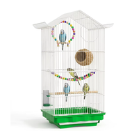 Cage à oiseaux de luxe moderne et décorative pour l'intérieur, avec design anti-évasion, transportable en voiture, idéale pour les canaris