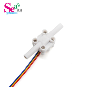 หุ่นยนต์ทำความสะอาดอัจฉริยะ ZJTM-04A เซ็นเซอร์วัดการไหล 1/4 พลาสติก POM DC3.5-24V ฮอลล์เอฟเฟค อิมพีลเลอร์ กังหันวัดอัตราการไหลของน้ำ 0.1-1.5 ลิตร/นาที - Product Image 3