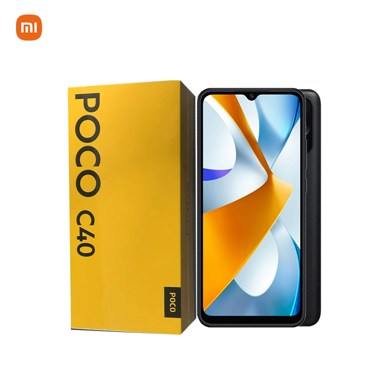 Phiên bản toàn cầu POCO C40 4GB 64GB điện thoại di động 6.71 "dotdrop hiển thị 6000mAh jr510 Octa-core CPU 13MP camera chính