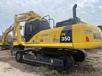 Excavatrice sur chenilles Komatsu PC350 d'occasion, 32 tonnes, pelleuse lourde d'origine japonaise pour l'exploitation minière, les travaux de terrassement et la construction