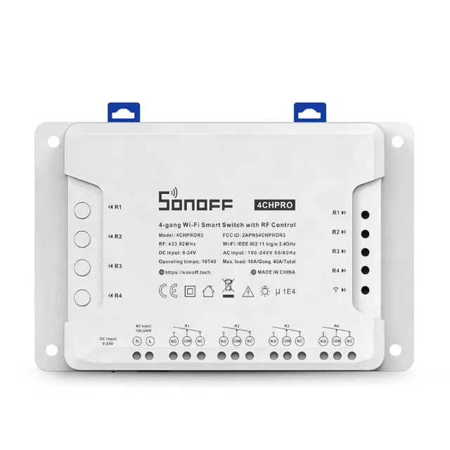 sonoff 4CHR3/PROR3 eWeLink Smart WIFI Switch 4-gang On-off device Alexa Voice control remote control timing module