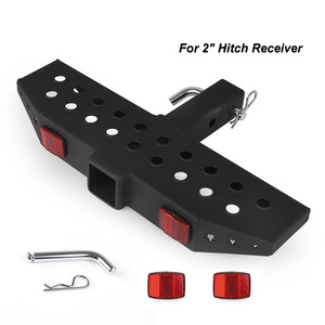 Receptor de enganche para remolque CNSPEED, capacidad de carga de 150 kg, acero negro con reflectores para remolcar camiones - Product Image 2