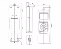 Compteur push-pull certifié CE Jauge de force série ZP Testeur de tension numérique N/ Kg/lb avec interface RS232