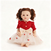 Poupée Reborn réaliste de 22 pouces, corps entièrement en vinyle, aspect de nouveau-né, vêtements assortis, personnalisable, vente en gros, cadeau