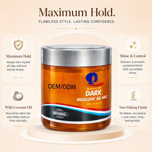 Cire coiffante noire à tenue maximale sous marque privée avec huile de coco, non-corruguante, pour tresses, torsades et locks - Product Image 5