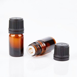 Flacon compte-gouttes européen d'huile essentielle en verre vert ambré de 1oz 5ml 10ml 15ml 20ml 30ml 50ml avec bouchon anti-vol et compte-gouttes à insérer - Product Image 3