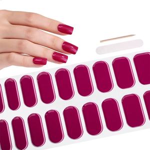 Top Seller 3D adesivo di arte in plastica autoadesivo facile applicare Semi-Cured Gel <span class=keywords><strong>UV</strong></span> luce lunga durata strisce solide Gel <span class=keywords><strong>UV</strong></span> - Product Image 4