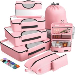 Новинка: Набор из 8 модных органайзеров для багажа на молнии – легкие, портативные, водонепроницаемые, прочные, для путешествий - Product Image 5