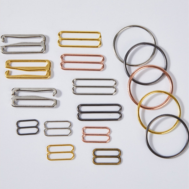 Metal Adjustable  Bra Buckle Rings and Sliders Hooks for  Lingerie TCBK02-100