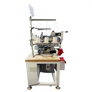 Machine automatique programmable RONMACK RM-3662-MJ pour l'application de bandes élastiques en métal sur sous-vêtements, pour usine de confection - Product Image 4