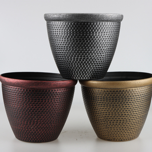 <span class=keywords><strong>Pot</strong></span> <span class=keywords><strong>de</strong></span> fleurs en plastique à prix <span class=keywords><strong>de</strong></span> gros, motif nid d'abeille décoratif, vintage, écologique, pour jardin extérieur et décoration intérieure, style mi-siècle - Product Image 4