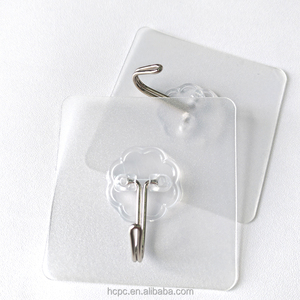 Dính tường nhà bếp móc nhiệm vụ nặng nề trong suốt liền mạch móc tiện ích khăn tắm cửa sổ văn phòng dính kim loại móc - Product Image 1