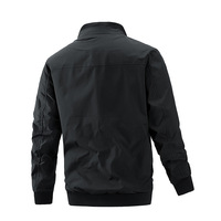 Blouson Bomber Homme Printemps Automne Décontracté Léger 100% Polyester Col Montant Zippé Tendance Vêtement de Travail Extérieur