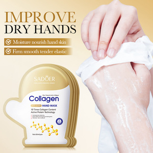 Mascarilla <span class=keywords><strong>de</strong></span> Manos Antiarrugas con Colágeno SADOER 40ml/par Piel Mixta Otoño/Invierno - Product Image 1