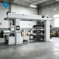 Machine d'impression flexographique pour papier copie, machine d'impression rouleau à rouleau pour rouleaux de papier copie avec écran tactile PLC haute précision