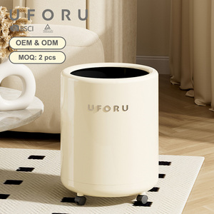 Uforu Bote de basura Thiết kế Hiện Đại Đồ gia dụng phòng ngủ nhà bếp bin Nhựa thùng rác có thể Con lăn - Product Image 1