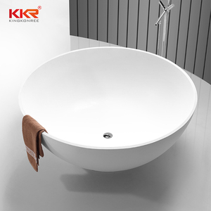 Casa renovvation caliente blanco redondo piedra bañera <span class=keywords><strong>ducha</strong></span> de baño de mármol, bañera de hidromasaje - Product Image 3
