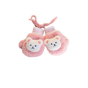 Sarung Tangan Anak Usia 3 Tahun, Set Tas Tangan Berbahan Beludru Motif Beruang untuk Bayi Laki-laki dan Perempuan, Lucu, Bahan Polar Fleece, Imut - Product Image 5