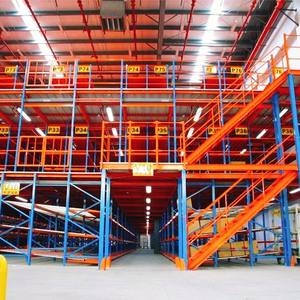 Chargement robuste Support de mezzanine à plate-forme en acier conçu spécial avec plancher en acier et en bois - Product Image 2