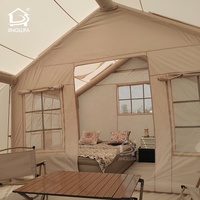 Tente gonflable jinglufa imperméable, tente de camping en toile pour l'extérieur, maison gonflable avec pompe