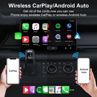 Adaptador Inalámbrico para Auto - Baja Latencia para iPhone/Android, Convierte la Conexión Cableada CarPlay, Dongle para FM Inalámbrico