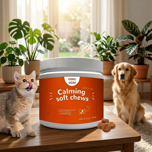 Snack Masticabili Morbidi per Cani e Gatti, Formula Ipoallergenica per Alleviare l'Ansia e il Stress, Integratori per la Salute degli Animali Domestici - Product Image 4