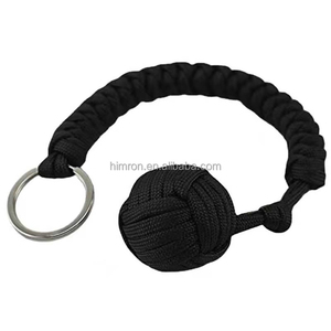 Cordino Intrecciato Mimetico Personalizzato con Sfera in <span class=keywords><strong>Acciaio</strong></span> Inox, Portachiavi in Paracord per Campeggio ed Escursionismo - Product Image 2