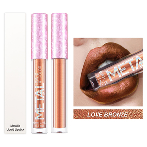 Vendita all'ingrosso Vegan <span class=keywords><strong>Mate</strong></span> rossetto liquido Logo personalizzato Private Label rosso satinato luccicante rossetto opaco - Product Image 3