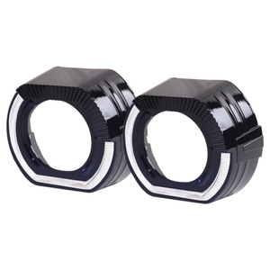 SANVI 2.5/3.0 Inch 12V 24V Car <b>Projector</b> Lens Shrouds for Car <b>Light</b> Decoration White Color/White Yellow Colors Car Accessories - Product Image 2