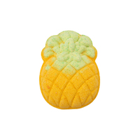 Bombes de bain artisanales effervescentes bio véganes aux parfums de fruits (fraise, ananas) pour enfants - Relaxantes et hydratantes