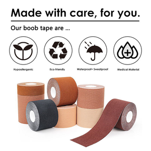 Bande adhésive invisible anti-transpiration pour poitrine (bonnets A-G), effet push-up, bande <span class=keywords><strong>de</strong></span> kinésiologie sans couture pour lifting mammaire, accessoires <span class=keywords><strong>de</strong></span> soutien-gorge - Product Image 5