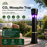 Piège à moustiques bionique au CO2, attractif par la transpiration humaine, avec aspiration silencieuse par ventilateur, pour jardin et terrasse