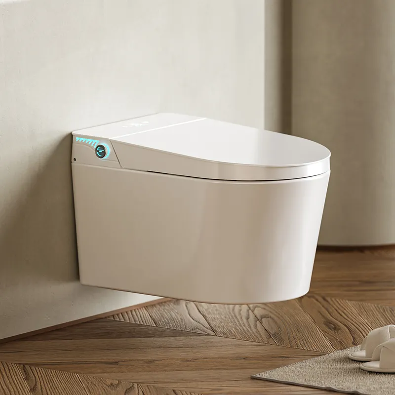 Luxury Bathroom Sets One Piece P-Trap Smart Toilet Bidet Elongated Smart Toilet Automatic