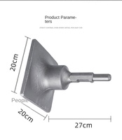 Steel Handle Electric Rammer Carbide Tip Flat Seat Pick Vibration Soil Breaking Hammer Handguard Striking Cap for Industrial Use