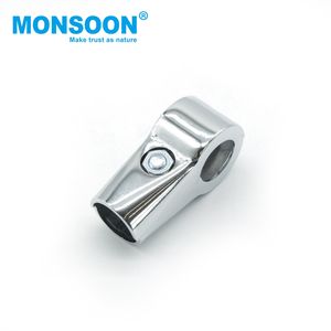 Raccords de tuyauterie pour meubles, en métal chromé, pour tube rond de 25 mm, connecteur de fixation, support de tube rond pour armoire - Product Image 4