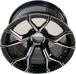 Ruota del carrello da Golf Genek W-184 Sider X nero W/M caratteristiche 12*7 HUB 67.3 PCD 4-101.6 ET-25 - Product Image 4