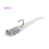 Leurre souple en PVC coloré 75mm 65g, appât artificiel lesté au plomb, lot en gros, leurre de pêche pour achigan, truite, lucioperca, leurre coulissant