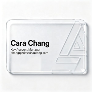 Carte de visite magnétique transparente en PVC personnalisée, impression numérique, finition brillante, offre de tailles en gros, personnalisation possible - Product Image 4