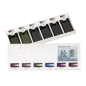 Juego de 6 Colores de Tinta Sumi Tradicional, Artículos de Oficina Escolares Promocionales de Marca, Venta al por Mayor - Product Image 1