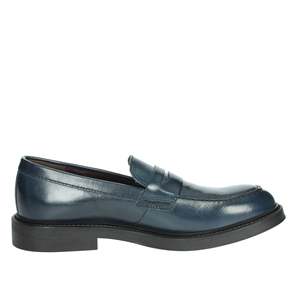 Mocassins pour homme K-9931 bleus taille 45 en cuir - Product Image 4