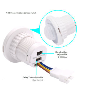 समायोज्य समय देरी मानव शरीर पर गति सेंसर लैंप अलमारी कैबिनेट अवरक्त निकटता प्रकाश स्विच प्रेरक 220v - Product Image 1