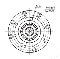 Moteur de broche électrique haute précision OD120mm 9kw BBT30 refroidi par eau, couple 15N.m pour perçage/fraisage CNC