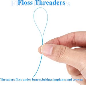 <span class=keywords><strong>Fil</strong></span> <span class=keywords><strong>dentaire</strong></span> en nylon bleu/vert pour le nettoyage des dents avec appareils orthodontiques, bridges, implants et dispositifs orthodontiques - Product Image 5