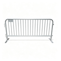 Barrière de contrôle des foules temporaire empilable, clôture en acier galvanisé, clôture pour événements, transport facile