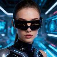 Nouvelles Lunettes Confortables à Monture Cœur Creux, Tendance, Dégradées, Rectangulaires, Style Hip-Hop, Technologie Futuriste, Durables, Sans Monture, Anti-UV