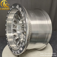 Rueda 4x4 de Aleación de Aluminio Cromado con Superficie Mecanizada, Beadlock, 6x139.7, 17x8.5-10-28, PCD 4*100, 5*114, 6*114.3, Modelo FX, FX-LG-YY-13
